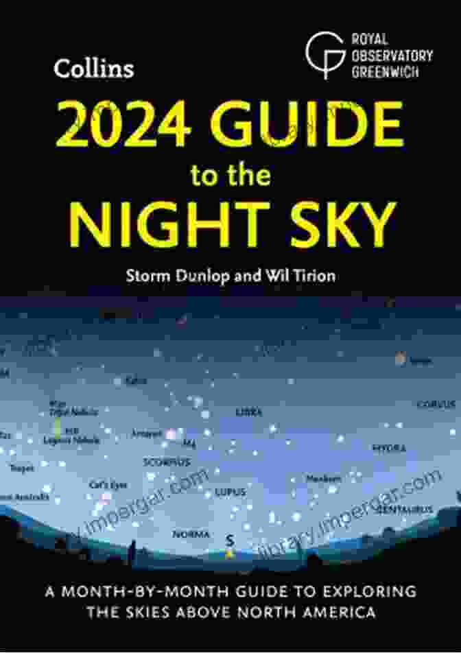 2024 Guide To The Night Sky Book Cover With A Starry Night Sky And A Telescope 2024 Guide To The Night Sky: A Month By Month Guide To Exploring The Skies Above North America