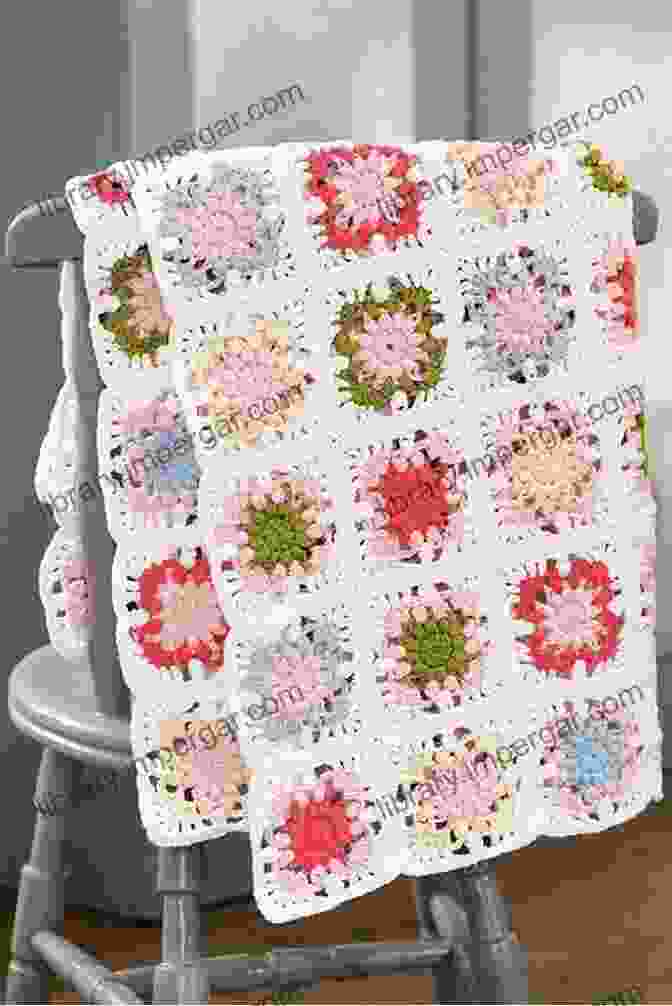 A Finely Crocheted Granny Square Boasts Intricate Details And Vibrant Colors, Highlighting The Versatility Of The Technique. Knitting Crochet And Netting With Twelve Illustrations