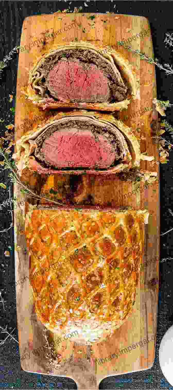 A Golden Brown Beef Wellington Resting On A Cutting Board, Elegantly Garnished With Fresh Herbs And A Rich Jus. Gluten Free Cocktail Recipes: 21 Recipes From Classics To New Fun Twists