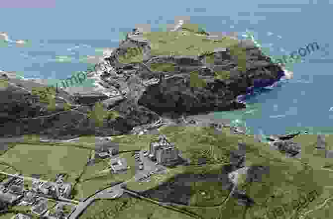 A Misty Aerial View Of Tintagel Castle, Perched Dramatically On A Headland Overlooking The Atlantic Ocean MINDSCAPE: A Year In Cornwall (2024): Artist Monograph: A Companion Piece To The Art As Transformer Explorative Essay (Mindscape: A Year In Cornwall 2024)