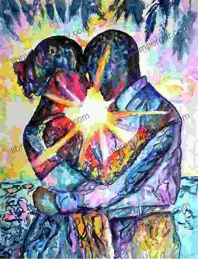 A Painting Of A Black Couple Embracing, Surrounded By Hearts Salvation: Black People And Love (Love Song To The Nation 3)