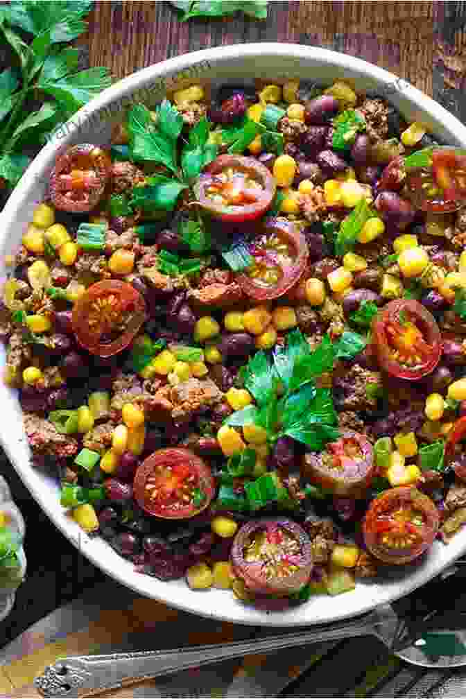 A Vibrant Mexican Bowl With Seasoned Ground Beef, Black Beans, Corn, Tomatoes, And A Sprinkle Of Cilantro. Easy Guide For Bowl Food Recipes: Easily Prepared Even By Beginners: Delicous Bowl Food Recipes