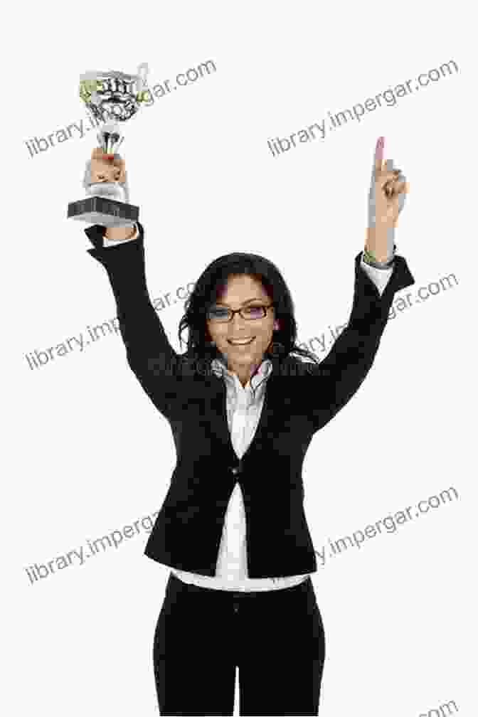 A Young Woman Standing On A Podium, Holding A Trophy High Above Her Head Growing Up With ADHD: A Story Of Victory And Defeat