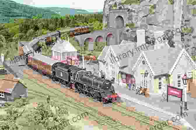 Aerial View Of The Amberdale Railway Winding Through The Village Amberdale And The Railway Which Runs Through It