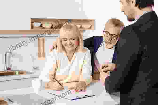 An Elderly Couple Signing End Of Life Documents. Leaving A Legacy Of Love: Leaving Your Loved Ones With Wealth Not Problems