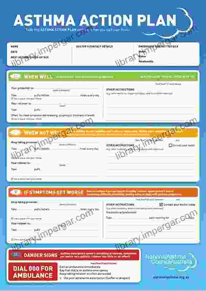 Asthma Action Plan Template Asthma Controlling Your Condition At Home