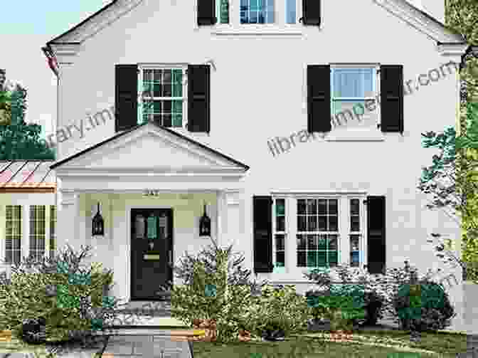 Colonial House With White Clapboard Siding, Black Shutters, And A Red Brick Chimney American House Architecture Designs: Explore Popular And Different House Styles Of American: American House Styles