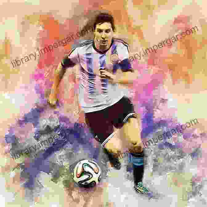 Lionel Messi's Painting Of A Child Playing Soccer D10S ART THERAPY: Il Colore Del Calcio