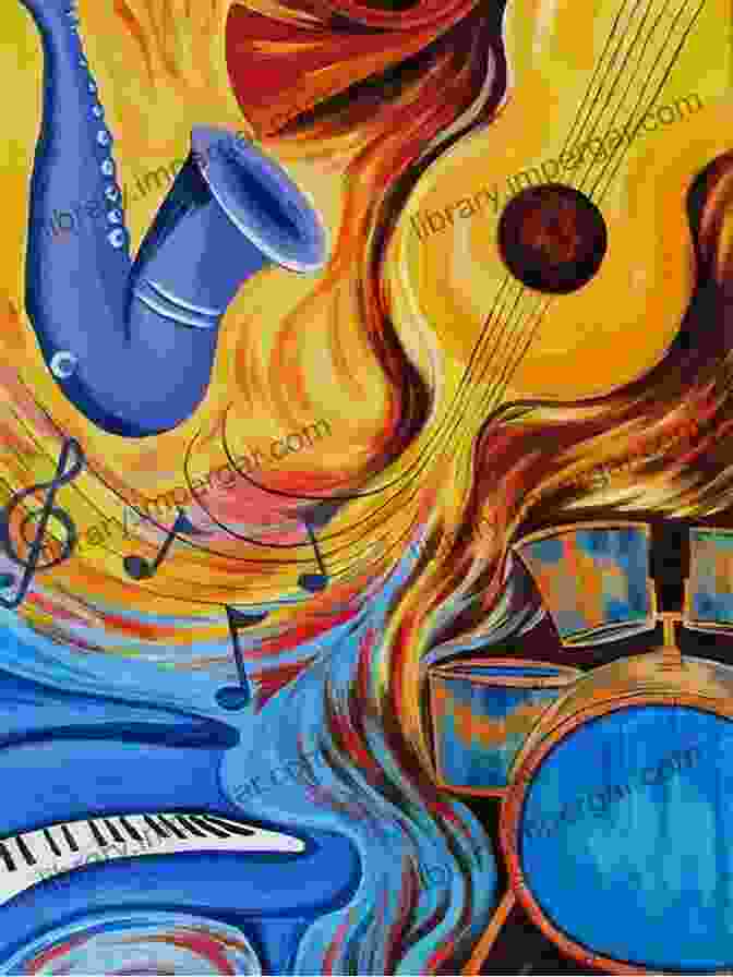 Musical Instruments Playing In Harmony, Representing The Healing Power Of The Arts Through Music Creative Transformation: The Healing Power Of The Arts