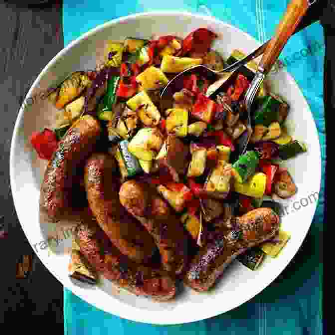 Sausages Dinner Recipes Cookbook Cover With Sizzling Sausages Oh 1001 Homemade Sausage Dinner Recipes: The Highest Rated Homemade Sausage Dinner Cookbook You Should Read