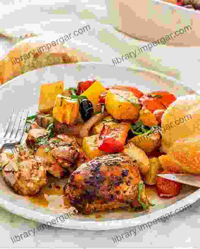 Sizzling Grilled Chicken Breast With Roasted Vegetables On A Plate Ketogenic Plan: Recipes To Lose Weight: High Fat Recipes