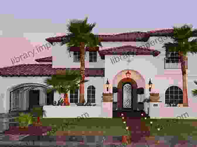 Spanish Colonial House With A White Stucco Exterior, Red Tile Roof, And Decorative Archways American House Architecture Designs: Explore Popular And Different House Styles Of American: American House Styles