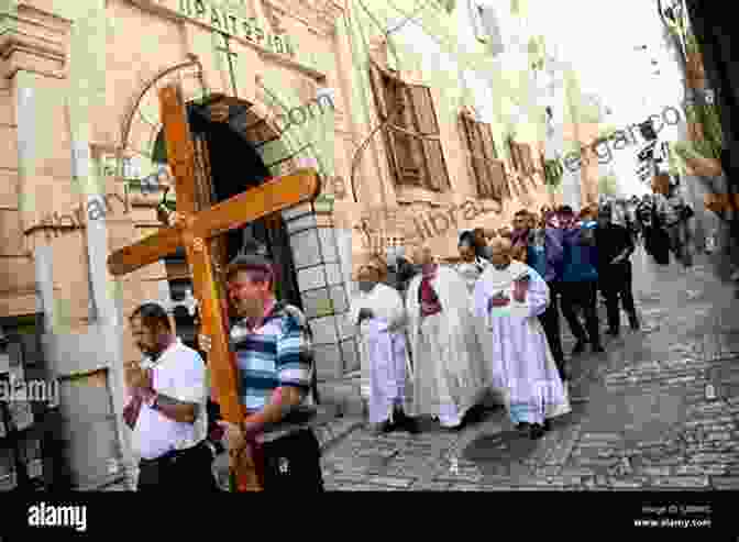 The Silhouette Of A Cathedral In The Distance, With A Procession Of Pilgrims Walking Towards It. Pics At An Exhibition: (K)Eros (The Pic Poem Book 2)